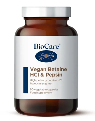 BioCare - <br>Vegan Betaine HCl & Pepsin